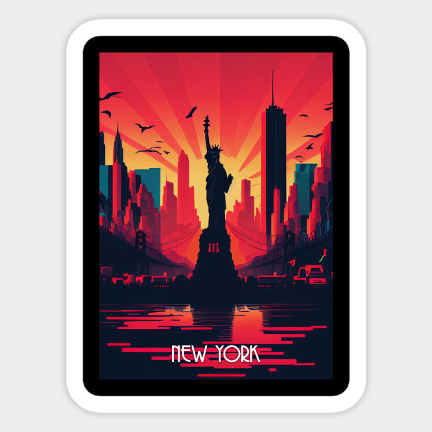 New York Sticker by Durro